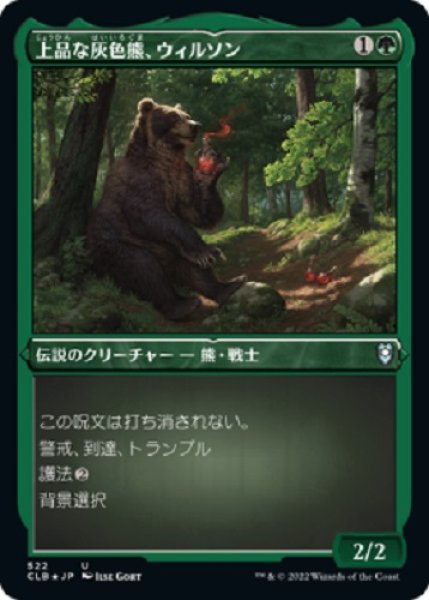 画像1: 『エッチングFOIL』上品な灰色熊、ウィルソン (1)